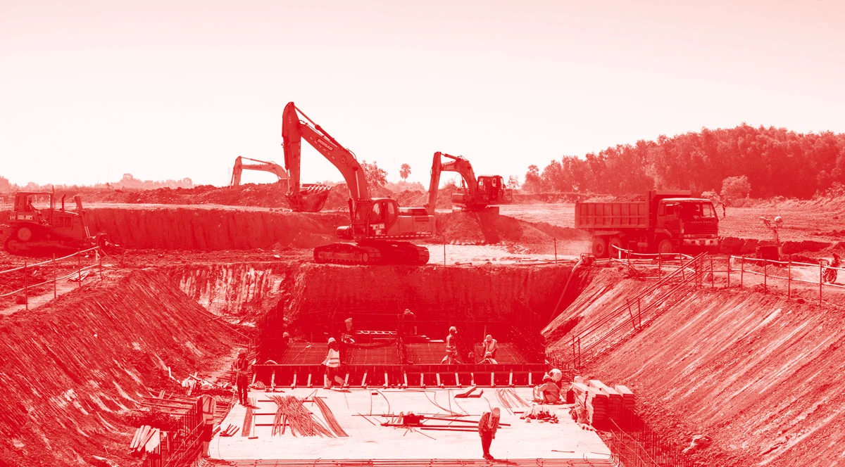 Travailleurs sur chantier